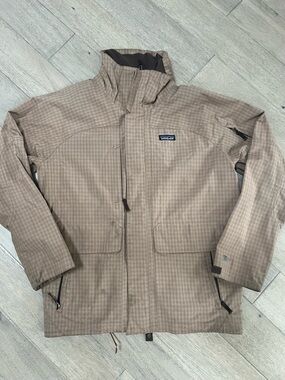 Patagonia Brown Plaid Outdoor Ski Jacket